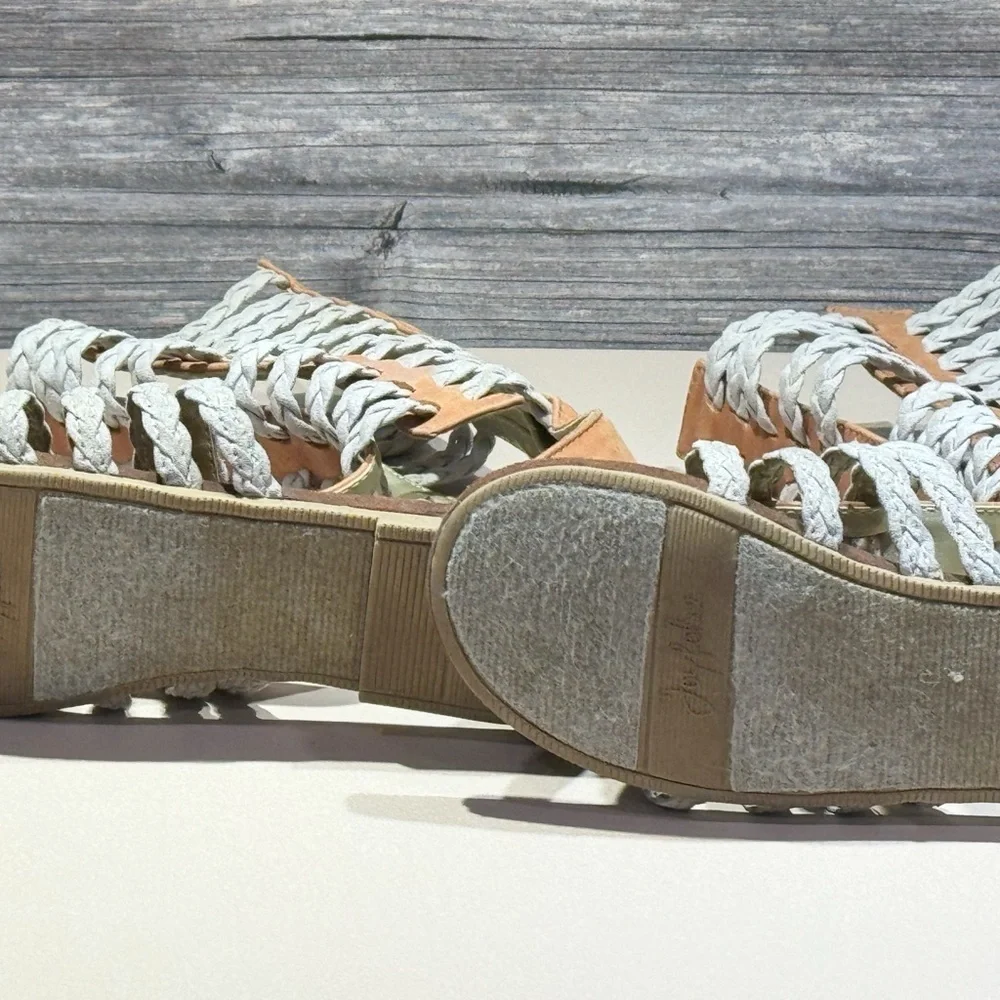 Joyfolie Girls Gladiator Sandals Boho Bohemian Braided Summer Shoes 12T